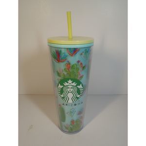 Starbucks Arizona Cactus Acrylic Cold Cup Tumbler Venti 24 oz Been There Series